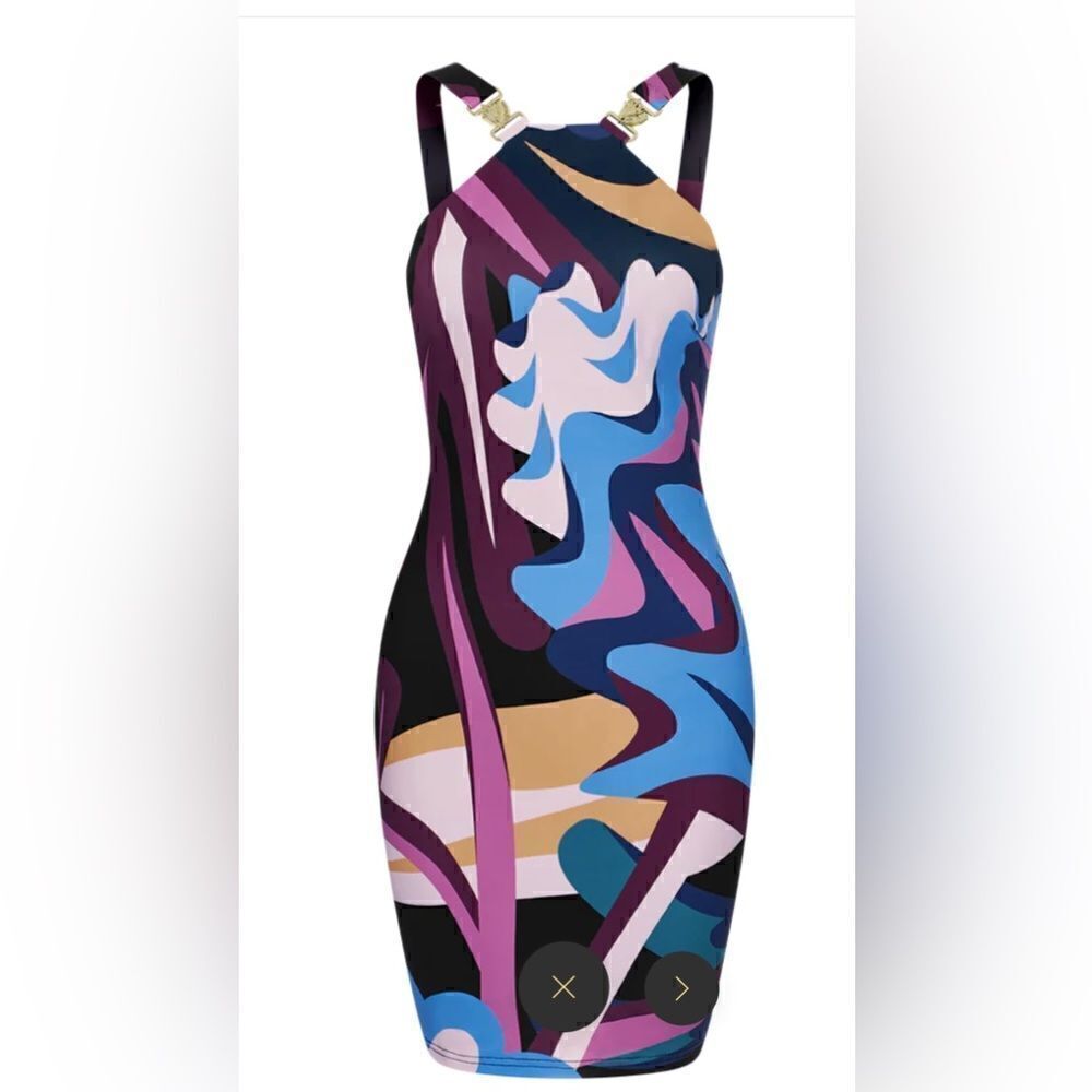 Bahari Bahamas Chesapeake bodycon dress with seashell accents XL- NWT- stretchy